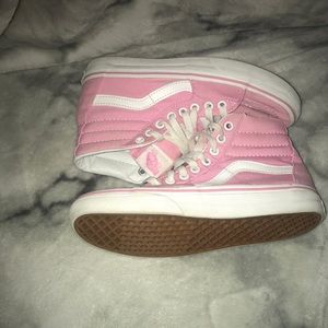 Pink high top vans